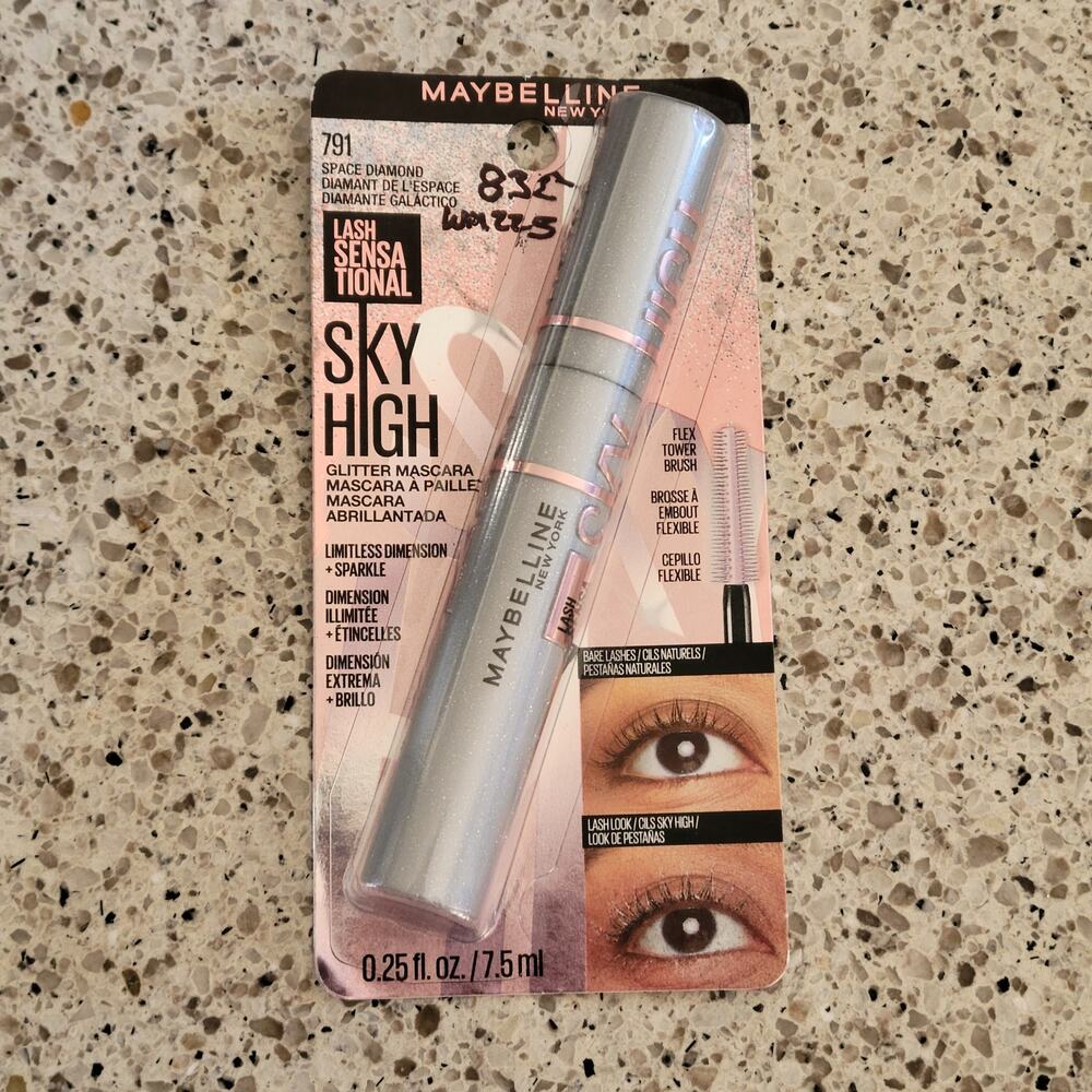 Maybelline Lash Sensational SKY HIGH Glitter Mascara Topper Space Diamond✨️NIP✨️ - Picture 4 of 10